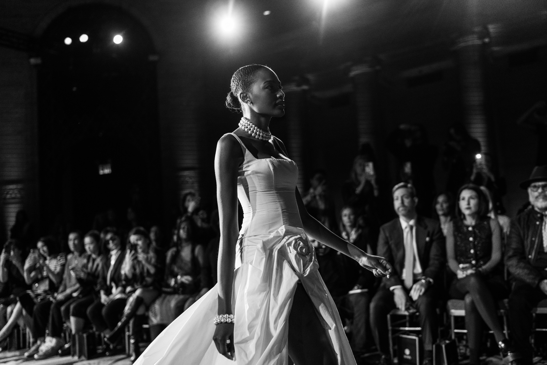 Editorial runway portrait
