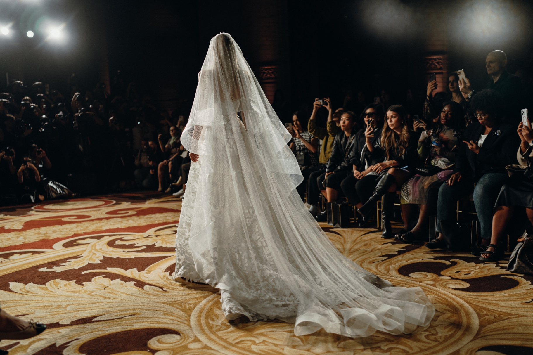 Bridal veil on runway